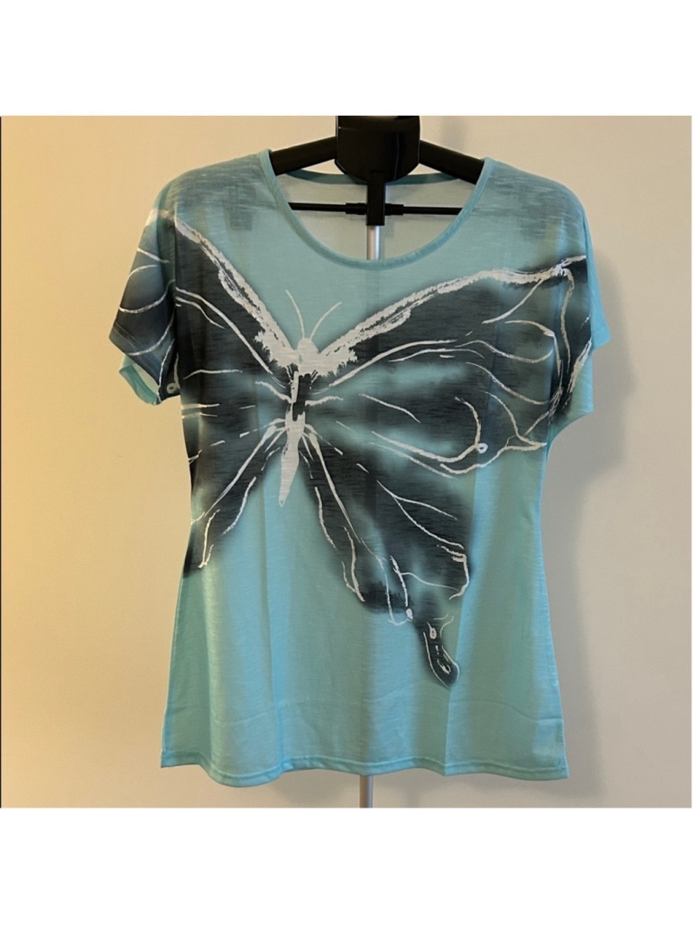 Aqua Butterfly Graphic Tee